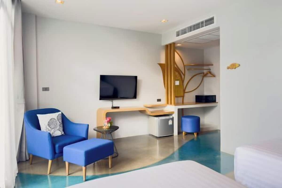 Luxe beddengoed, een kluis op de kamer, verduisterende gordijnen