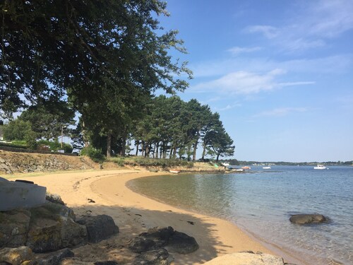Charming renovated fisherman's cottage, garden, beaches and ria within walking distance