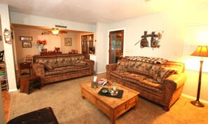 Smart TV, DVD player, ping pong, books