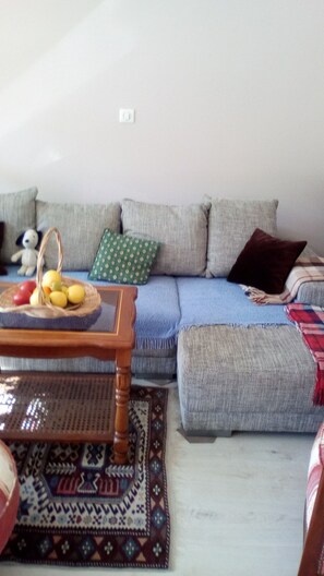 Fernseher, DVD-Player, Bücher