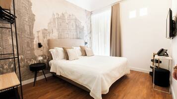 Apartamento exclusivo, 1 quarto, cozinha, em edifício anexo | 1 quarto, lençóis italianos Frette, roupas de cama premium