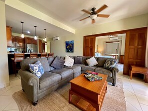 TV - Ground Floor 3BR 412: Pool & Beach, Patio,Sleeps 6 (Seine Bight)