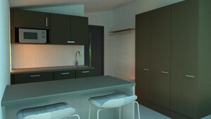 Casa adossada panoràmica, 1 dormitori, cuina, vistes al turó | Servei de l'allotjament