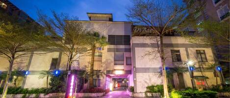 Front of property - evening/night