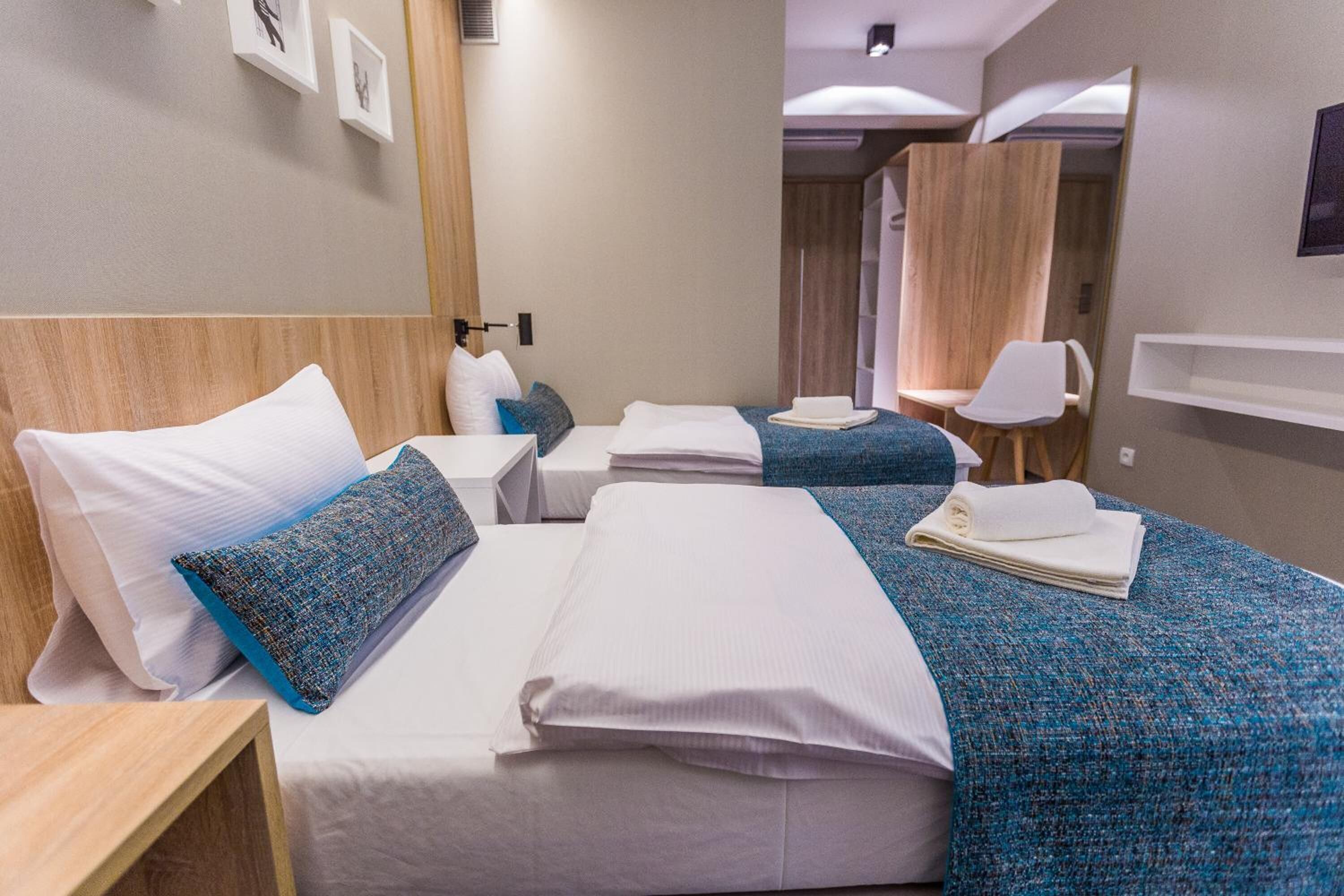 desk, blackout curtains, soundproofing, iron/ironing board