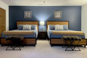 2 bedrooms, laptop workspace, iron/ironing board, Internet