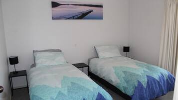 3 bedrooms, iron/ironing board, travel cot, WiFi