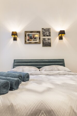 Apartment, 1 Bedroom, Non Smoking | 1 bedroom, Egyptian cotton sheets, premium bedding, blackout curtains - The New Wave House (La Marsa)