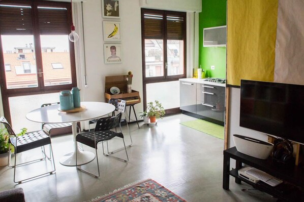 Appartement, 1 slaapkamer | Dineren in de kamer