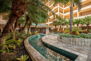 A heated pool