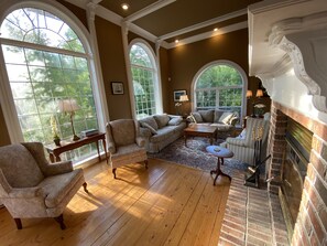 Cheminée, table de tennis de table