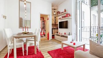 Apartamento, 1 quarto | Área de estar