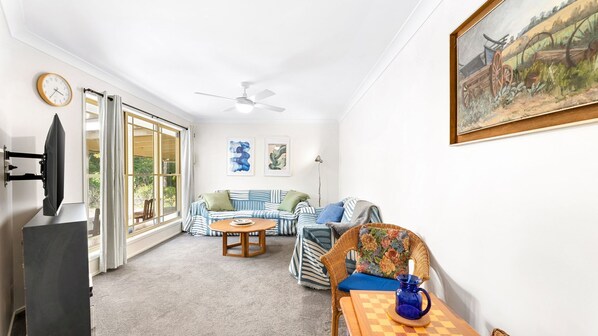 Televisor, reproductor de DVD i llibres 