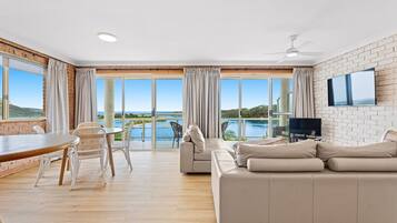 Televisio, DVD-soitin, kirjoja