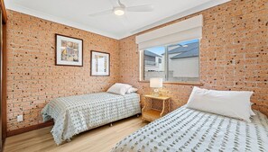 2 bedrooms, iron/ironing board
