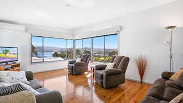 TV, DVD player, books