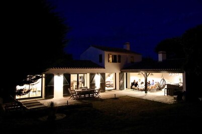 300m from the beach, house with terrace and large private garden
