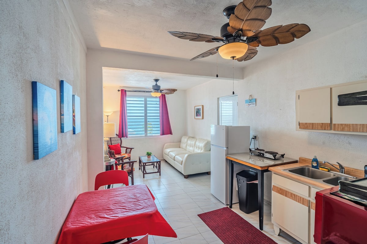 apartment, 1 king bed, non smoking, beachside | private kitchen | mini-fridge, microwave, coffee/tea maker