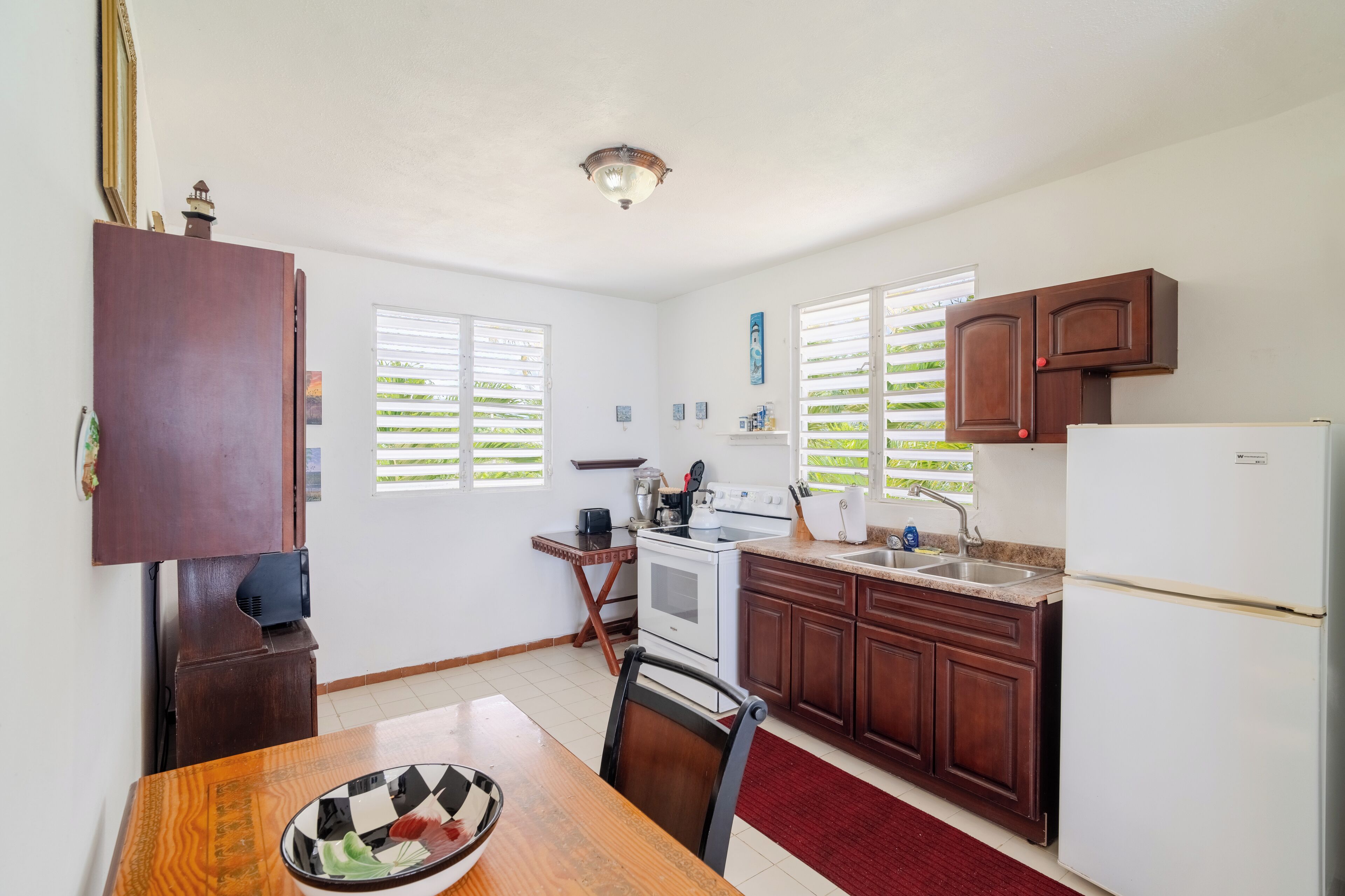 panoramic apartment, 1 queen bed, non smoking, ocean view | private kitchen | mini-fridge, microwave, coffee/tea maker