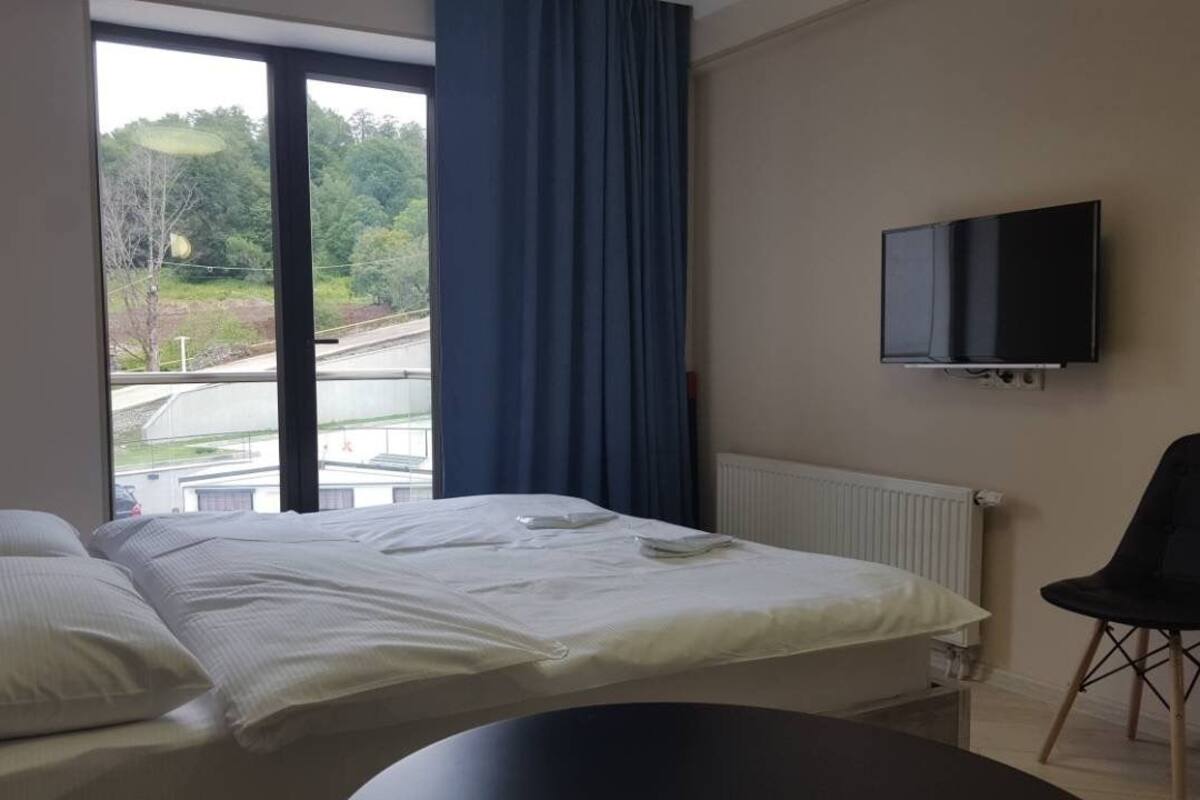 Premier Studio Suite, 1 Queen Bed, Non Smoking | Premium bedding, blackout curtains, soundproofing, iron/ironing board