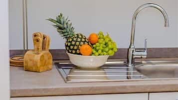 Appartamento, 1 camera da letto | Cucina privata | Frigorifero, piano cottura, lavastoviglie, macchina per tè/caffè