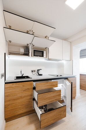 高級公寓 | 浴室 | 花灑/浴缸組合、浸缸、免費梳洗用品、風筒