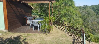 The Chalet du Parc in a quiet, green setting. 