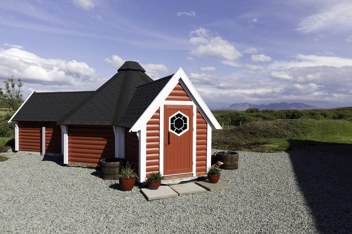 Ferienhütte, eigenes Bad (Self catering)