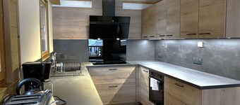 Luxurious 8-Bed Chalet with Sauna and Mountain Views in Quiet Village Setting