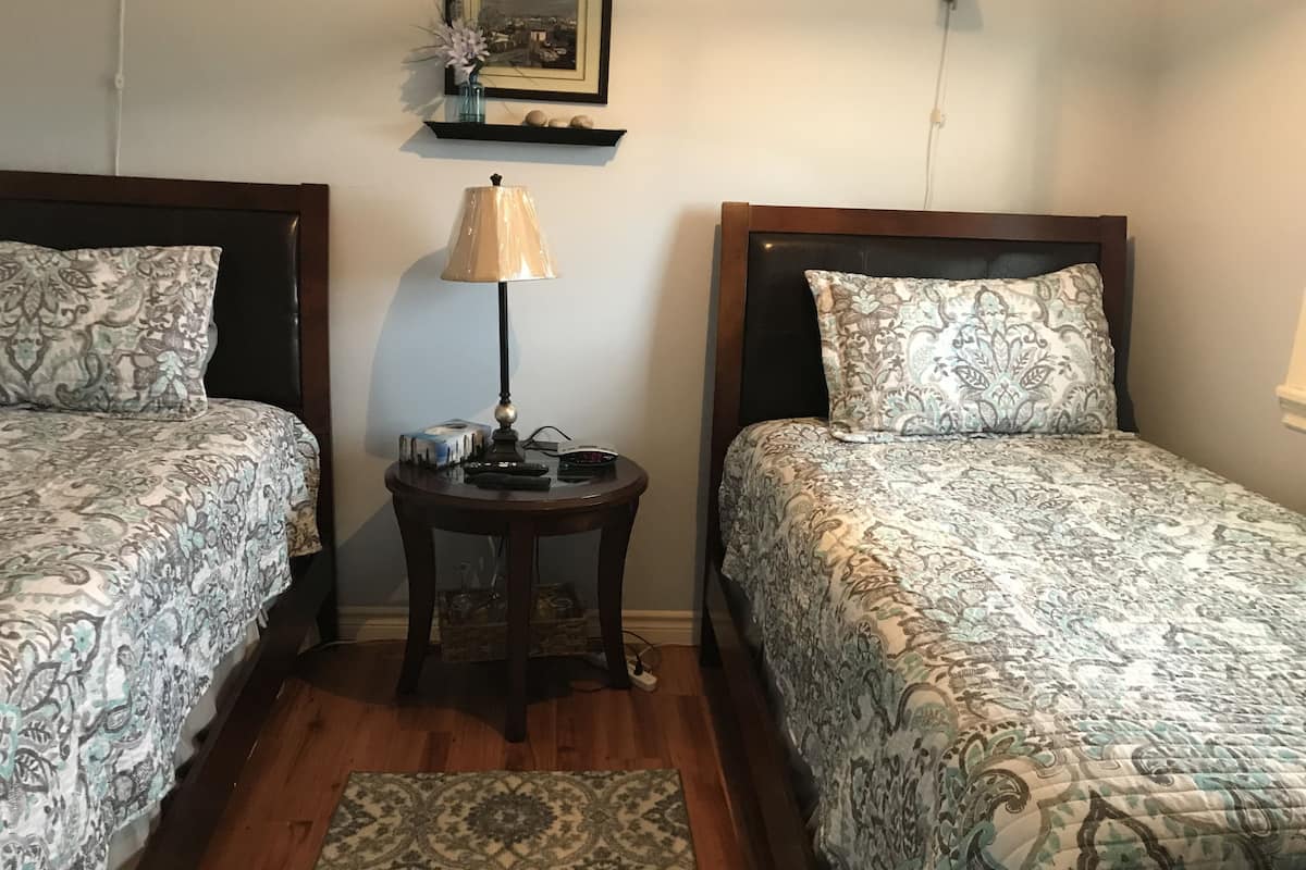 Quarto duplo básico, 2 camas de solteiro, para não fumantes | Vista do quarto