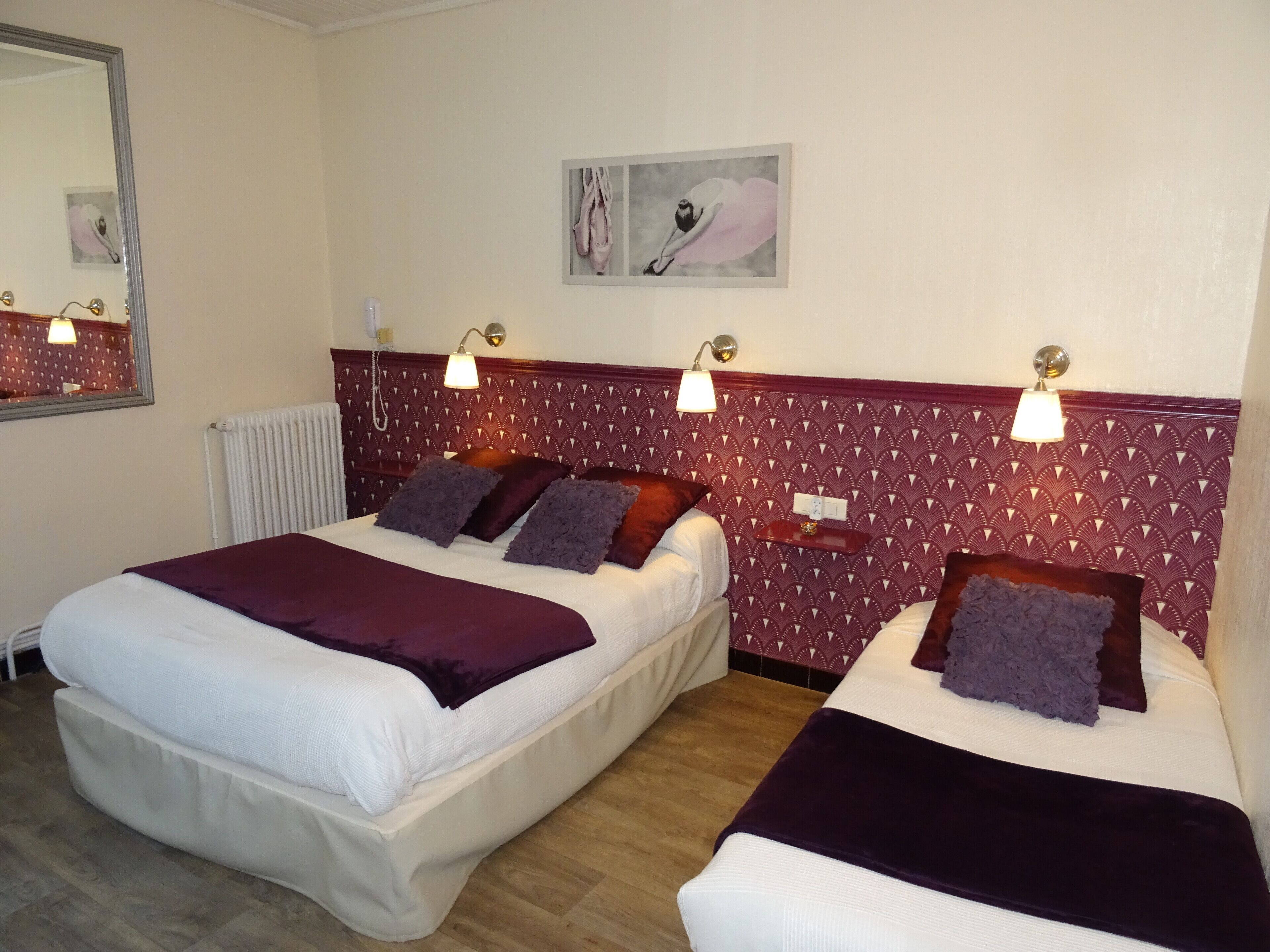 individually decorated, individually furnished, desk, blackout curtains