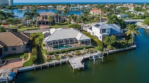 Exterior - Waterfront 3BR, heated pool, WiFi, and serene Mid-Island views. (Marco Island)