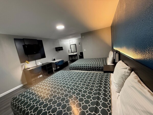 Basic Room, 2 Queen Beds, Non Smoking | Free WiFi, bed sheets - American Inn And Suites (Port O Connor)