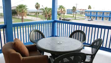 Basic Double Room, 2 Double Beds | Terrace/patio