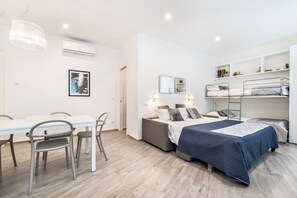 In-room safe, desk, iron/ironing board, travel crib