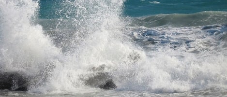 Vlak bij het strand