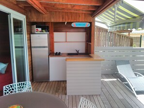 Outdoor dining - Gites. le Quenetier Guadeloupe st françois (Saint-François)