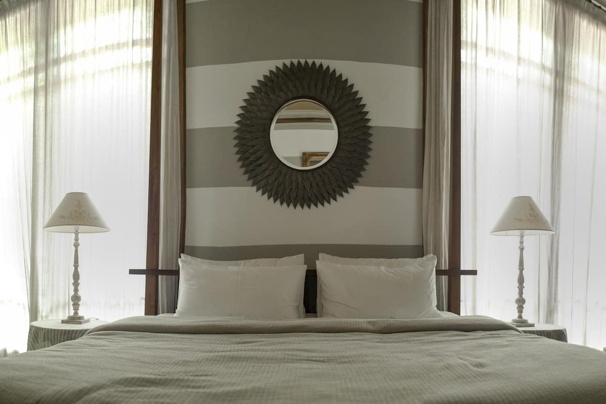 Master Suite, 1 Queen Bed, Pool Access | Frette Italian sheets, premium bedding, down comforters, in-room safe