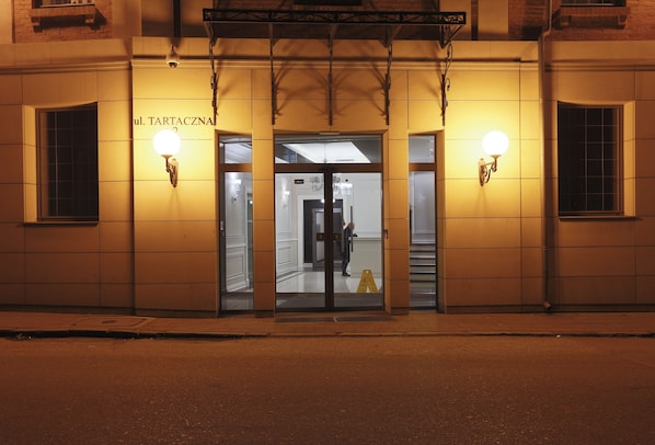 Front of property – evening/night