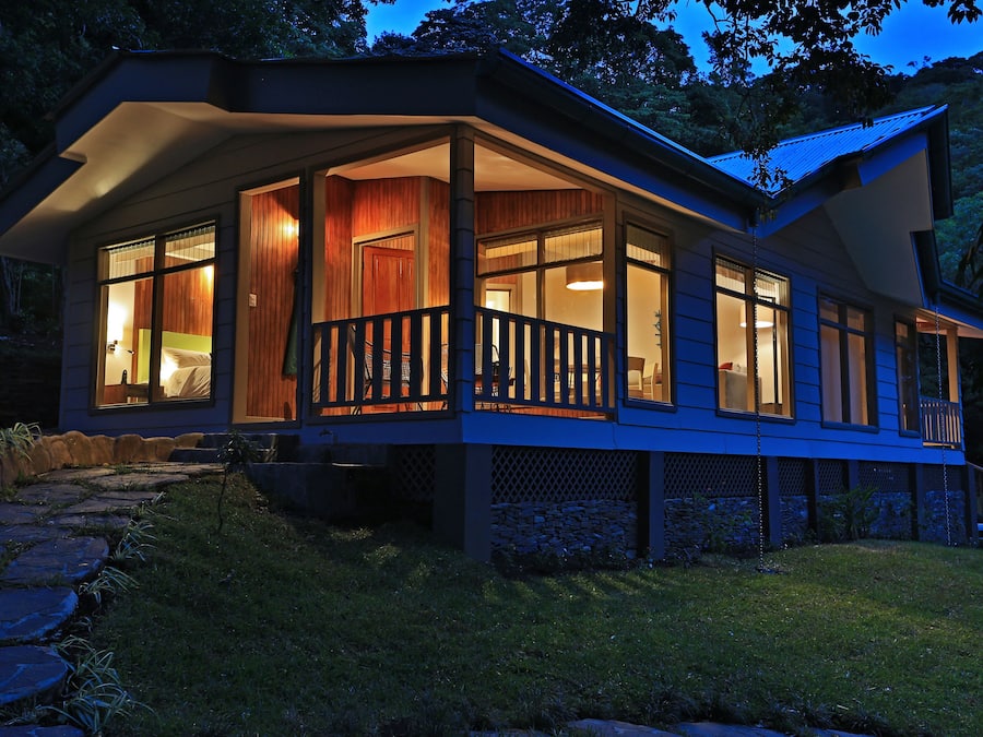 Front of property – evening/night