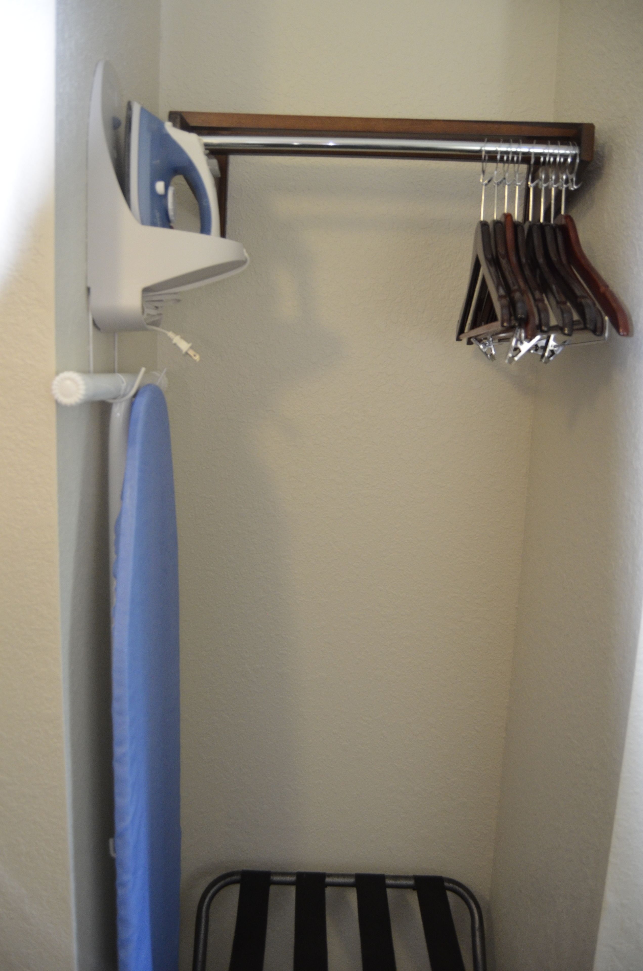 iron/ironing board, free wifi, bed sheets