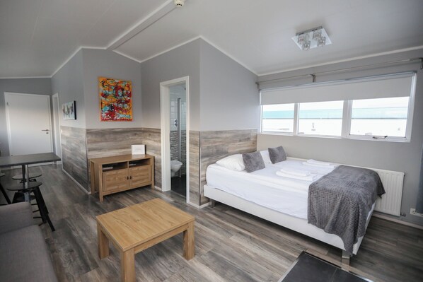 Appartement Deluxe, 1 chambre | Lits bébé (gratuits), Wi-Fi gratuit, draps fournis