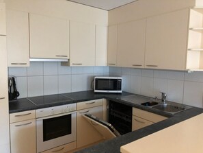Business Apartment, 2 Twin Beds, Non Smoking | Private kitchen | Full-size fridge - Sass Apart-Hotel (Schonenwerd)