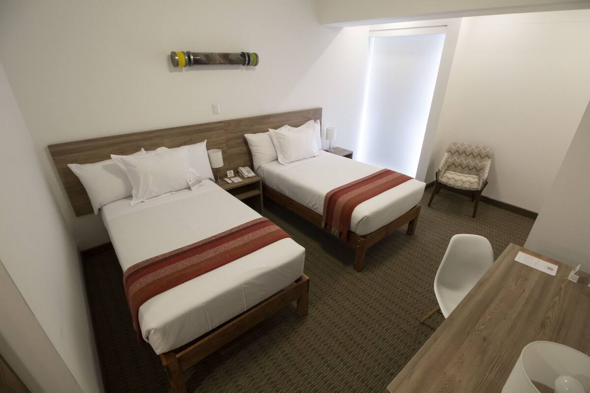 standard twin room | premium bedding, in-room safe, desk, blackout curtains