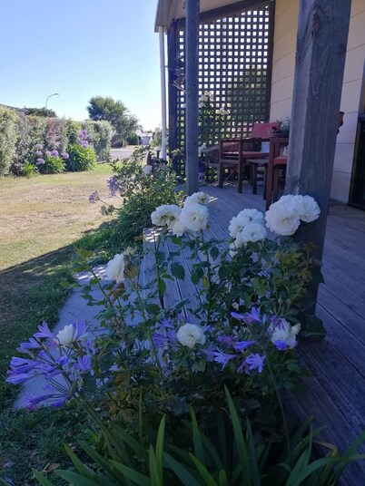 Rakaia Huts village with Rakaia River nearby. Great family getaway spot. Pets OK