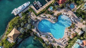 Outdoor pool, a heated pool - Harborside Resort at Atlantis  2 BR, waterpark and Atlantis full access (Paradise Island)