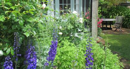 Studio set in beautiful english cottage gardens