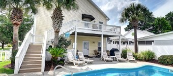 広々とした高級ビーチホーム、Htd。 プール、Hキャップ対応、ペット、ビリヤード台、ゴルファー