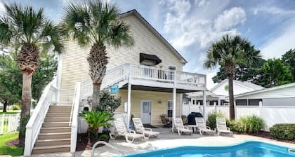 Spacious Luxury Beach Home, Htd. Pool, H-cap friendly, Pets, Pool Table, Golfers