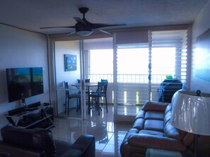 TV, DVD player, stereo